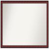 Amanti Art Brown Bathroom Mirror for Over Sink, 32x45 Custom Made Rubino Cherry Scoop Rectangle Vanity Mirror, Oversize Traditional Wood Frame, Hangs Horizonally and Vertically, Wall Decor view 1