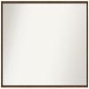 Amanti Art Brown Bathroom Mirror for Over Sink, 32x43 Custom Made Carlisle Brown Narrow Rectangle Vanity Mirror, Oversize Country Rustic Wood Frame, Hangs Horizonally and Vertically, Wall Decor view 1