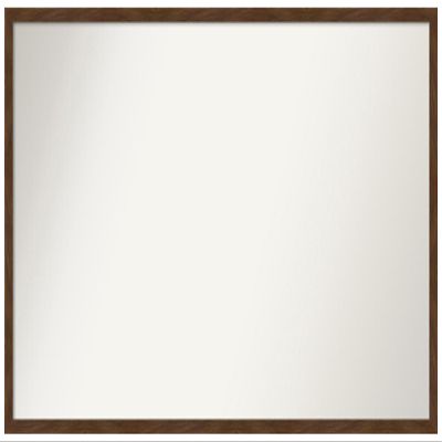 Amanti Art Brown Bathroom Mirror for Over Sink, 23x41 Custom Made Carlisle Brown Narrow Rectangle Vanity Mirror, Large Country Rustic Wood Frame, Hangs Horizonally and Vertically, Wall Decor