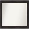 Amanti Art Brown Bathroom Mirror for Over Sink, 33x46 Custom Made Furniture Espresso Rectangle Vanity Mirror, X-Large Casual Wood Frame, Hangs Horizonally and Vertically, Wall Decor view 1