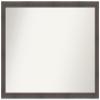 Amanti Art Brown Bathroom Mirror for Over Sink, 29x41 Custom Made Hardwood Chocolate Narrow Rectangle Vanity Mirror, Large Country Rustic Wood Frame, Hangs Horizonally and Vertically, Wall Decor view 1