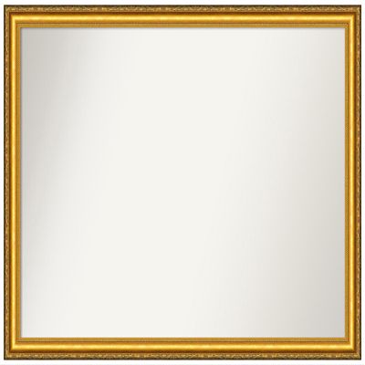 Amanti Art Gold Bathroom Mirror for Over Sink, 34x46 Custom Made Colonial Embossed Gold Rectangle Vanity Mirror, Oversize Traditional Wood Frame, Hangs Horizonally and Vertically, Wall Decor