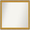 Amanti Art Gold Bathroom Mirror for Over Sink, 34x46 Custom Made Colonial Embossed Gold Rectangle Vanity Mirror, Oversize Traditional Wood Frame, Hangs Horizonally and Vertically, Wall Decor view 1
