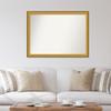 Amanti Art Gold Bathroom Mirror for Over Sink, 34x46 Custom Made Colonial Embossed Gold Rectangle Vanity Mirror, Oversize Traditional Wood Frame, Hangs Horizonally and Vertically, Wall Decor view 4