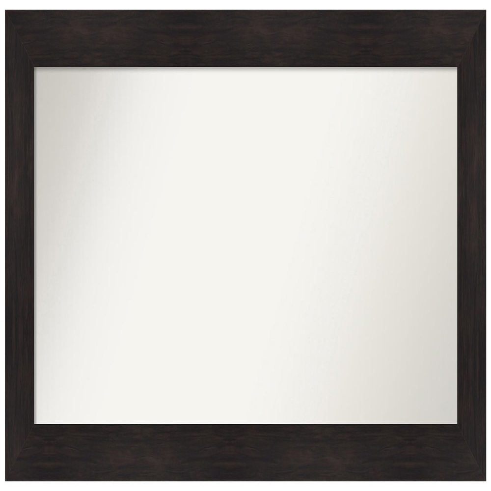 Amanti Art Brown Bathroom Mirror for Over Sink, 26x52 Custom Made Furniture Espresso Rectangle Vanity Mirror, Oversize Casual Wood Frame, Hangs Horizonally and Vertically, Wall Decor