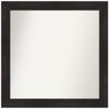 Amanti Art Brown Bathroom Mirror for Over Sink, 37x38 Custom Made Furniture Espresso Rectangle Vanity Mirror, Large Casual Wood Frame, Hangs Horizonally and Vertically, Wall Decor view 1