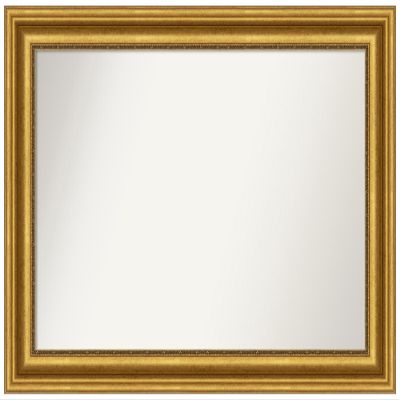 Amanti Art Gold Bathroom Mirror for Over Sink, 28x40 Custom Made Parlor Gold Rectangle Vanity Mirror, Large Traditional Wood Frame, Hangs Horizonally and Vertically, Wall Decor