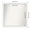 Amanti Art White Bathroom Mirror for Over Sink, 35x38 Custom Made Blanco White Rectangle Vanity Mirror, X-Large Modern Wood Frame, Hangs Horizonally and Vertically, Wall Decor view 4