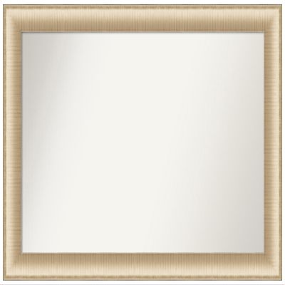 Amanti Art Gold Bathroom Mirror for Over Sink, 27x41 Custom Made Elegant Brushed Honey Rectangle Vanity Mirror, Large Casual Wood Frame, Hangs Horizonally and Vertically, Wall Decor