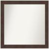 Amanti Art Brown Bathroom Mirror for Over Sink, 37x39 Custom Made Wildwood Brown Rectangle Vanity Mirror, X-Large Country Rustic Wood Frame, Hangs Horizonally and Vertically, Wall Decor view 1