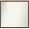 Amanti Art Brown Bathroom Mirror for Over Sink, 21x45 Custom Made Carlisle Brown Narrow Rectangle Vanity Mirror, Oversize Country Rustic Wood Frame, Hangs Horizonally and Vertically, Wall Decor view 1