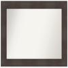 Amanti Art Brown Bathroom Mirror for Over Sink, 29x40 Custom Made William Rustic Woodgrain Rectangle Vanity Mirror, Large Casual Wood Frame, Hangs Horizonally and Vertically, Wall Decor view 1