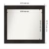 Amanti Art Brown Bathroom Mirror for Over Sink, 31x44 Custom Made Furniture Espresso Rectangle Vanity Mirror, Large Casual Wood Frame, Hangs Horizonally and Vertically, Wall Decor view 3