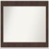 Amanti Art Brown Bathroom Mirror for Over Sink, 25x51 Custom Made Wildwood Brown Rectangle Vanity Mirror, Oversize Country Rustic Wood Frame, Hangs Horizonally and Vertically, Wall Decor view 1