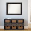 Amanti Art Brown Bathroom Mirror for Over Sink, 32x40 Custom Made Furniture Espresso Rectangle Vanity Mirror, Large Casual Wood Frame, Hangs Horizonally and Vertically, Wall Decor view 4