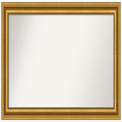 Amanti Art Gold Bathroom Mirror for Over Sink, 30x52 Custom Made Parlor Gold Rectangle Vanity Mirror, Oversize Traditional Wood Frame, Hangs Horizonally and Vertically, Wall Decor