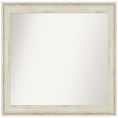 Amanti Art Ivory Bathroom Mirror for Over Sink, 28x37 Custom Made Regal Birch Cream Rectangle Vanity Mirror, Large Traditional Wood Frame, Hangs Horizonally and Vertically, Wall Decor