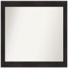 Amanti Art Brown Bathroom Mirror for Over Sink, 36x50 Custom Made Furniture Espresso Rectangle Vanity Mirror, Oversize Casual Wood Frame, Hangs Horizonally and Vertically, Wall Decor view 1