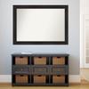 Amanti Art Brown Bathroom Mirror for Over Sink, 36x50 Custom Made Furniture Espresso Rectangle Vanity Mirror, Oversize Casual Wood Frame, Hangs Horizonally and Vertically, Wall Decor view 4