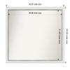 Amanti Art White Bathroom Mirror for Over Sink, 34x43 Custom Made Eva White Silver Narrow Rectangle Vanity Mirror, X-Large Modern Wood Frame, Hangs Horizonally and Vertically, Wall Decor view 4