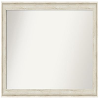 Amanti Art Ivory Bathroom Mirror for Over Sink, 31x49 Custom Made Regal Birch Cream Rectangle Vanity Mirror, Oversize Traditional Wood Frame, Hangs Horizonally and Vertically, Wall Decor