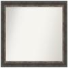 Amanti Art Brown Bathroom Mirror for Over Sink, 32x39 Custom Made Bark Rustic Char Rectangle Vanity Mirror, Large Country Rustic Wood Frame, Hangs Horizonally and Vertically, Wall Decor view 1