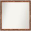Amanti Art Brown Bathroom Mirror for Over Sink, 26x37 Custom Made Fresco Light Pecan Rectangle Vanity Mirror, Large Country Rustic Wood Frame, Hangs Horizonally and Vertically, Wall Decor view 1