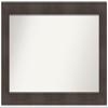 Amanti Art Brown Bathroom Mirror for Over Sink, 27x46 Custom Made William Rustic Woodgrain Rectangle Vanity Mirror, Large Casual Wood Frame, Hangs Horizonally and Vertically, Wall Decor view 1