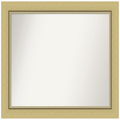 Amanti Art Gold Bathroom Mirror for Over Sink, 33x42 Custom Made Landon Gold Rectangle Vanity Mirror, Large Casual Wood Frame, Hangs Horizonally and Vertically, Wall Decor