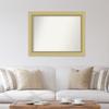 Amanti Art Gold Bathroom Mirror for Over Sink, 33x42 Custom Made Landon Gold Rectangle Vanity Mirror, Large Casual Wood Frame, Hangs Horizonally and Vertically, Wall Decor view 4