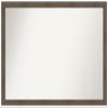 Amanti Art Brown Bathroom Mirror for Over Sink, 30x47 Custom Made Hardwood Mocha Narrow Rectangle Vanity Mirror, Oversize Country Rustic Wood Frame, Hangs Horizonally and Vertically, Wall Decor view 1