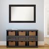 Amanti Art Brown Bathroom Mirror for Over Sink, 30x44 Custom Made Furniture Espresso Rectangle Vanity Mirror, Large Casual Wood Frame, Hangs Horizonally and Vertically, Wall Decor view 4
