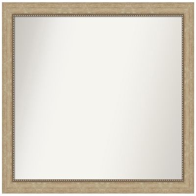 Amanti Art Gold Bathroom Mirror for Over Sink, 37x43 Custom Made Astor Champagne Rectangle Vanity Mirror, X-Large Casual Wood Frame, Hangs Horizonally and Vertically, Wall Decor