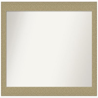 Amanti Art Gold Bathroom Mirror for Over Sink, 25x46 Custom Made Mosaic Gold Rectangle Vanity Mirror, Oversize Casual Wood Frame, Hangs Horizonally and Vertically, Wall Decor
