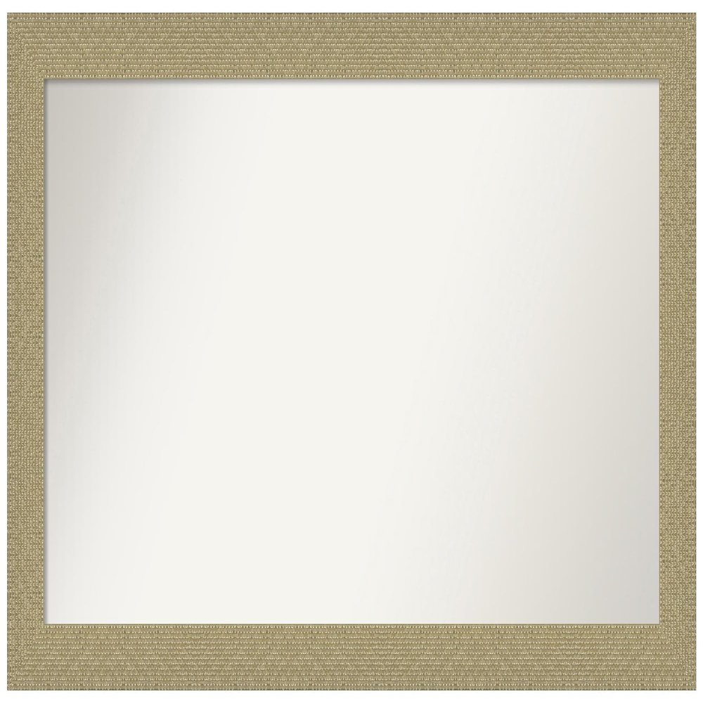 Amanti Art Gold Bathroom Mirror for Over Sink, 25x46 Custom Made Mosaic Gold Rectangle Vanity Mirror, Oversize Casual Wood Frame, Hangs Horizonally and Vertically, Wall Decor