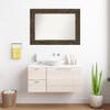 Amanti Art Brown Bathroom Mirror for Over Sink, 28x39 Custom Made Fencepost Brown Rectangle Vanity Mirror, Large Country Rustic Wood Frame, Hangs Horizonally and Vertically, Wall Decor view 4