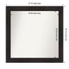 Amanti Art Brown Bathroom Mirror for Over Sink, 36x38 Custom Made Furniture Espresso Rectangle Vanity Mirror, Large Casual Wood Frame, Hangs Horizonally and Vertically, Wall Decor view 3