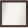 Amanti Art Brown Bathroom Mirror for Over Sink, 35x45 Custom Made Harvard Walnut Rectangle Vanity Mirror, X-Large Traditional Wood Frame, Hangs Horizonally and Vertically, Wall Decor view 1