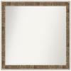 Amanti Art Brown Bathroom Mirror for Over Sink, 36x43 Custom Made Farmhouse Brown Narrow Rectangle Vanity Mirror, X-Large Country Rustic Wood Frame, Hangs Horizonally and Vertically, Wall Decor view 1