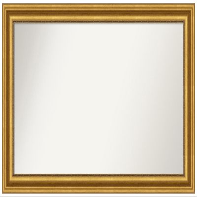 Amanti Art Gold Bathroom Mirror for Over Sink, 31x52 Custom Made Parlor Gold Rectangle Vanity Mirror, Oversize Traditional Wood Frame, Hangs Horizonally and Vertically, Wall Decor