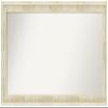 Amanti Art White Bathroom Mirror for Over Sink, 24x50 Custom Made Country White Wash Rectangle Vanity Mirror, Oversize Country Rustic Wood Frame, Hangs Horizonally and Vertically, Wall Decor view 1