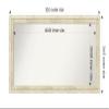 Amanti Art White Bathroom Mirror for Over Sink, 24x50 Custom Made Country White Wash Rectangle Vanity Mirror, Oversize Country Rustic Wood Frame, Hangs Horizonally and Vertically, Wall Decor view 4