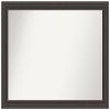 Amanti Art Brown Bathroom Mirror for Over Sink, 37x47 Custom Made Shipwreck Greywash Rectangle Vanity Mirror, Oversize Traditional Wood Frame, Hangs Horizonally and Vertically, Wall Decor view 1