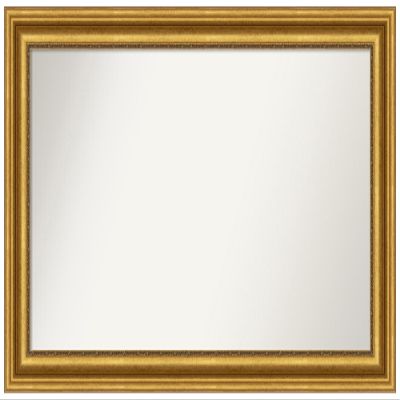 Amanti Art Gold Bathroom Mirror for Over Sink, 29x48 Custom Made Parlor Gold Rectangle Vanity Mirror, Oversize Traditional Wood Frame, Hangs Horizonally and Vertically, Wall Decor