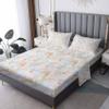 Flower Sheets King Size, Floral Botanical Bed Sheets, Patterned Bedding Sheets & Pillowcases 4 Piece Set - Soft Microfiber Deep Pocket Fitted Sheet & Flat Sheet & 2 Pillow Cases K3-&-13 view 1