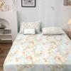 Flower Sheets King Size, Floral Botanical Bed Sheets, Patterned Bedding Sheets & Pillowcases 4 Piece Set - Soft Microfiber Deep Pocket Fitted Sheet & Flat Sheet & 2 Pillow Cases K3-&-13 view 2