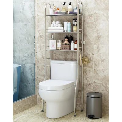 LXURY Over The Toilet Storage, Metal Over The Toilet Storage, Bathroom Organizer, Suitable for Bathroom