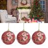 3PCS Christmas Decorative Balls White Christmas Tree Balls Ornaments Xmas Tree Pendant Seasonal Decorations for Home Party(Red Word 1.5kg) view 2