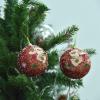 3PCS Christmas Decorative Balls White Christmas Tree Balls Ornaments Xmas Tree Pendant Seasonal Decorations for Home Party(Red Word 1.5kg) view 4