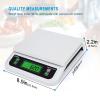 TEMKIN Digital Kitchen Scale LCD Display Electronic Food Scales 5g-30kg Multifunctional Scales for Baking, Cooking,Fruits and Vegetables Scales (Color : White, Size : 15kg-0.5g) view 2